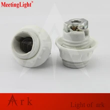 4 шт./партия E14 E27 полностью керамическая лампа, устойчивая к высоким температурам с винтовым креплением, держатель лампы с кронштейном m10