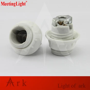 

4 pcs/lot E14 E27 full ceramic lamp resistantce to high temperature screw-mount lamp base lamp holder with m10 bracket
