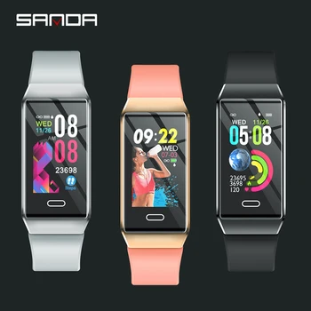 

SANDA X9 Smart Watch Men Bluetooth Heart Rate Monitor Fitness Tracker Sport Watches Women Physiological Reminder Smartwatch Band