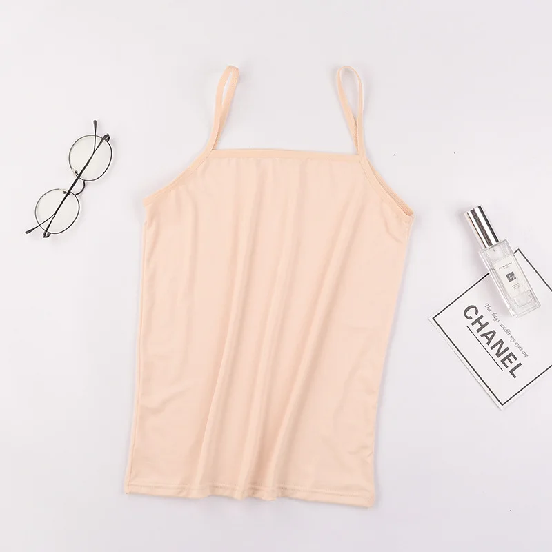 Summer Sexy Camisoles Women Crop Top Sleeveless Shirt Sexy Slim Lady Bralette Padded Tops Strap Skinny Vest Camisole