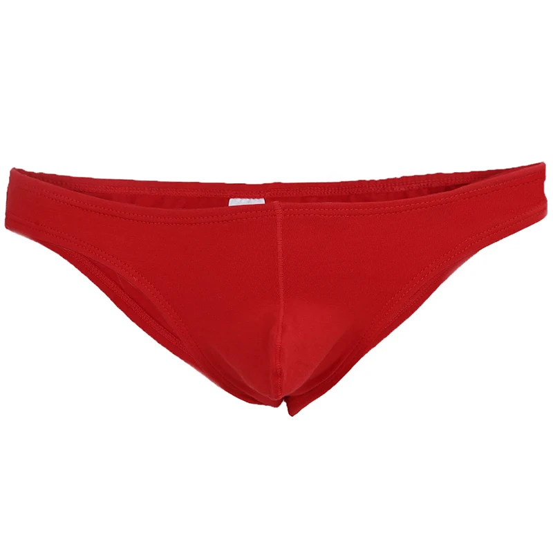

New men Sexy seamless underwear pants briefs U convex pouch thong knicker XL red