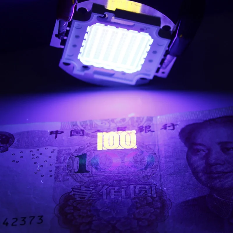 Новое поступление светодиодный светильник чип реальная Мощность 10 Вт 20 Вт 30 Вт 50 Вт 100 Вт светодиодный лампы Ultra фиолетовый лампа бисер DIY