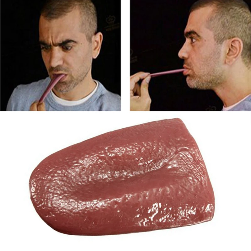 Halloween Toy Horrible Tongue Halloween Shocker Realistic Tongue Fun
