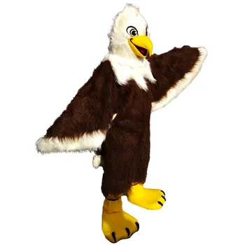 

Brown Long-haired Eagle Mascot Costume Cartoon Langteng Cartoon (tm) High Quality Real Picture 2019New