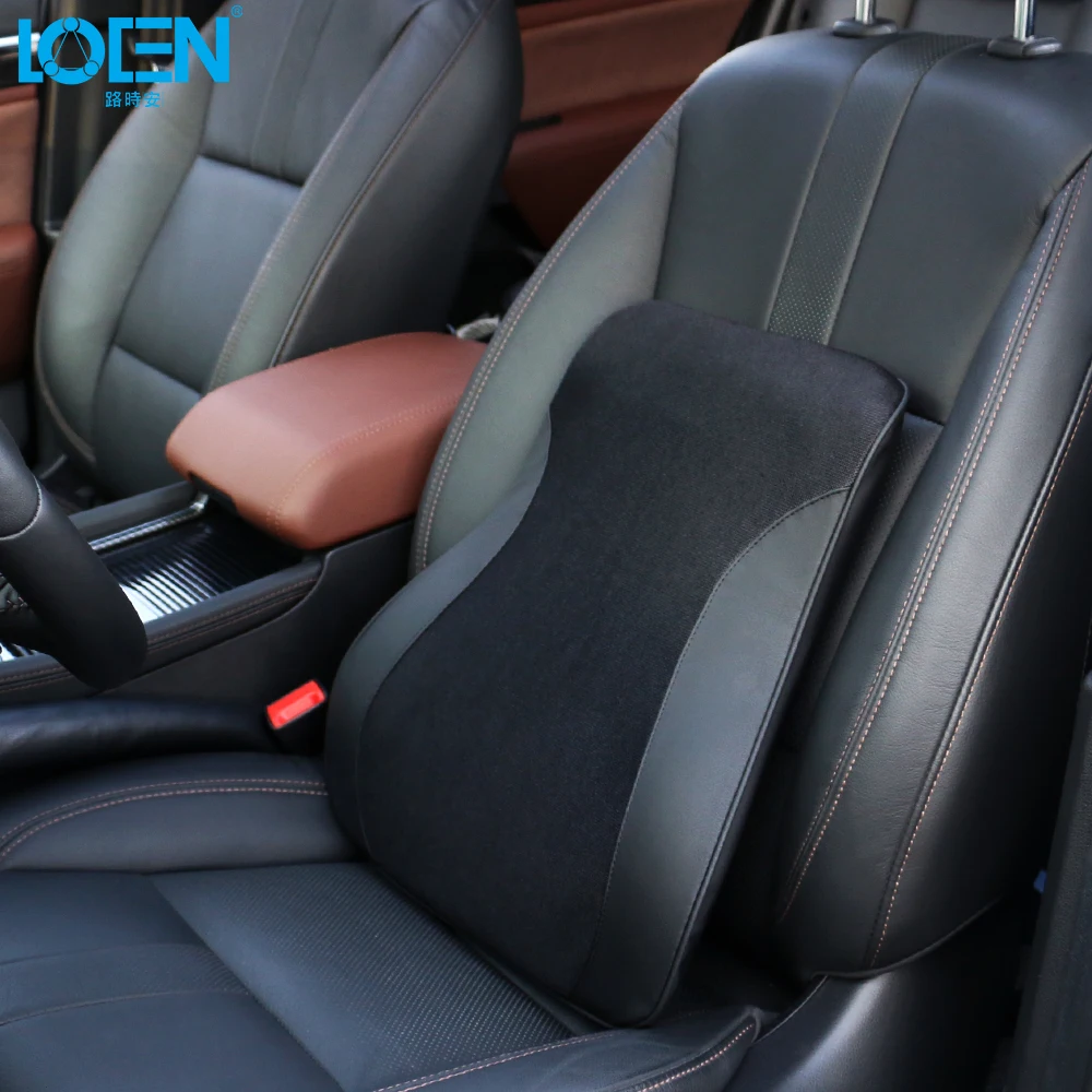 Car Seat Back Support Pillow Comfortable Memory Foam Waist Rest Lumbar
