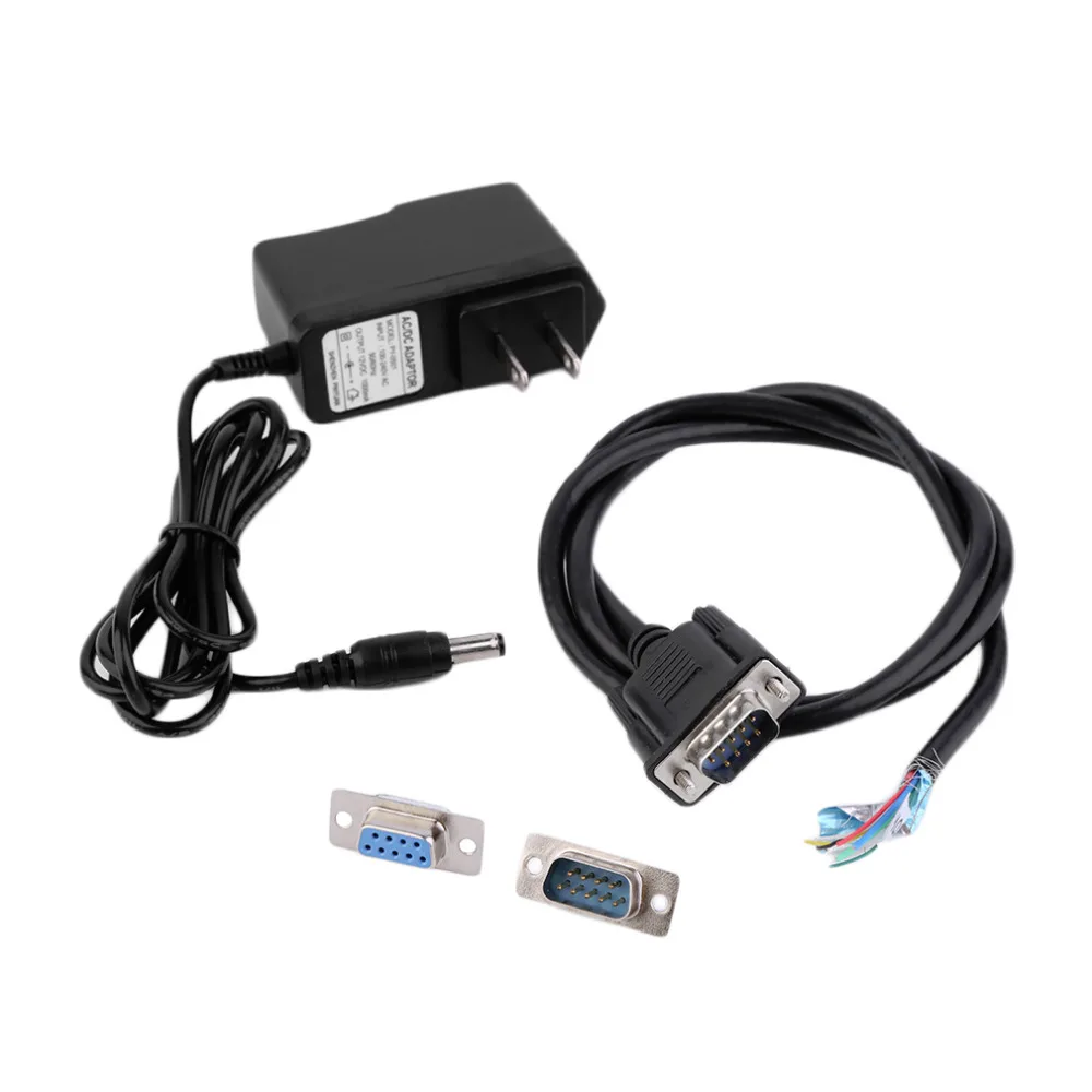 XVGA коробка RGB RGBS RGBHV MDA CGA EGA к VGA промышленный монитор видео конвертер с США штекер Адаптер питания черный
