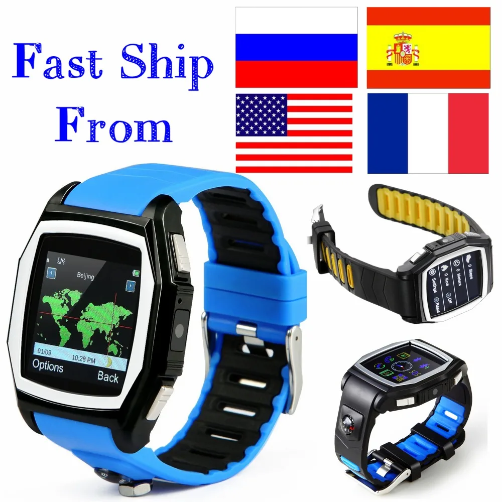 GPS Tracker T6 heart rate monitor font b watches b font phone casual digital sim bluetooth