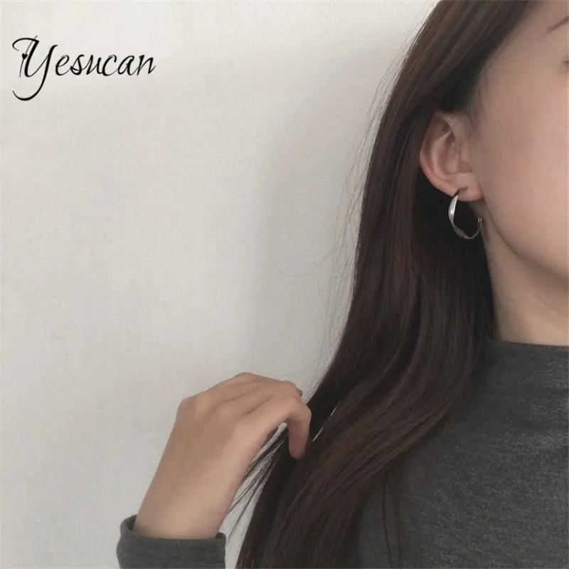 

Yesucan Vintage Jewelry Earrings Twist Jewelry Vintage Gold Color Silver Hoop Earrings Women Gifts Vintage Hoops Party Earring