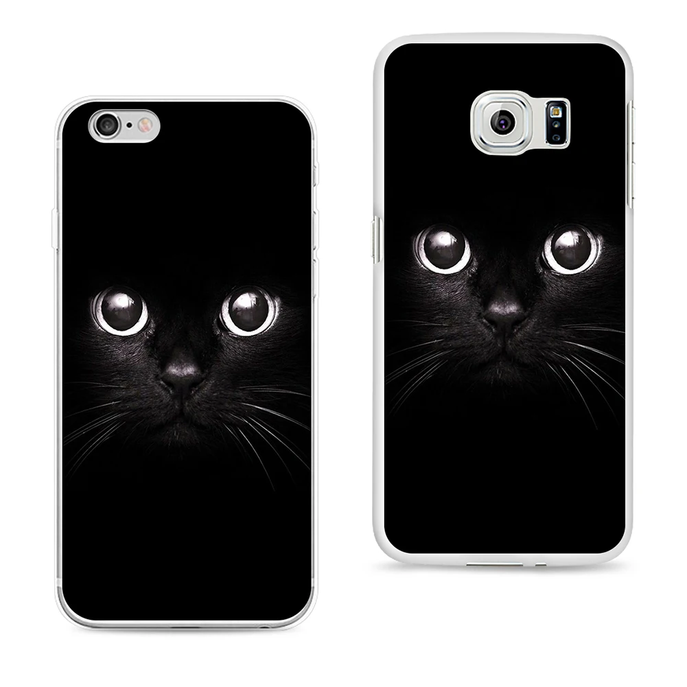 Cat Уход за кожей лица глаз печати телефон чехол для iPhone 5S 6 S 7 Plus Samsung Galaxy S5 |
