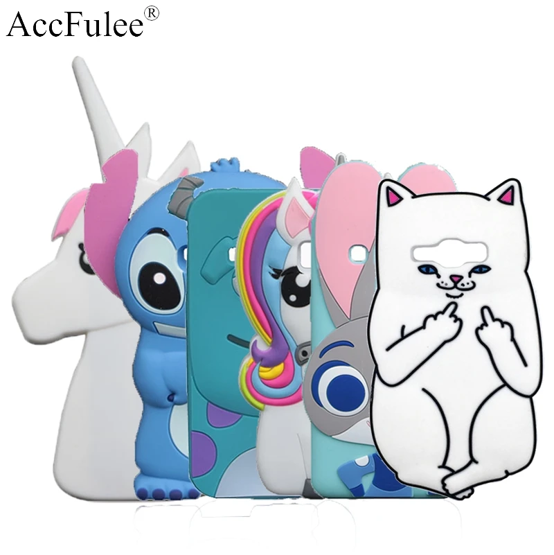 

3D Cartoon Stitch Case For Samsung Galaxy J1 2016 J120 J1 (6) J120H J120F Sulley Soft Rabbit Ice Cream Cat Horse Cover
