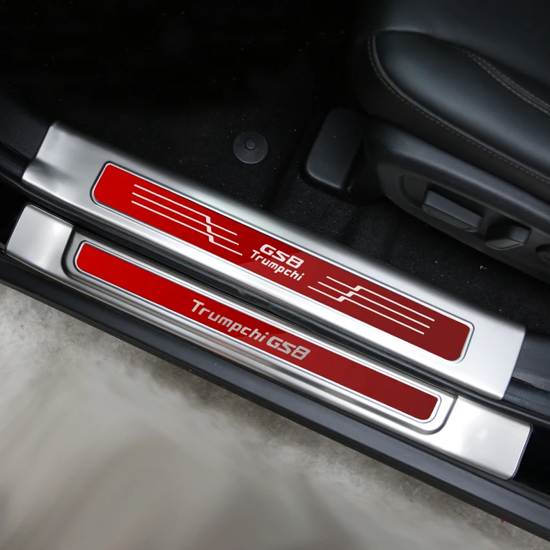 

Lsrtw2017 Stainless Steel Car Door Trim Sill Threshold Trunk Rear Guard Board for Trumpchi Gs8 2017 2018 2019 2020