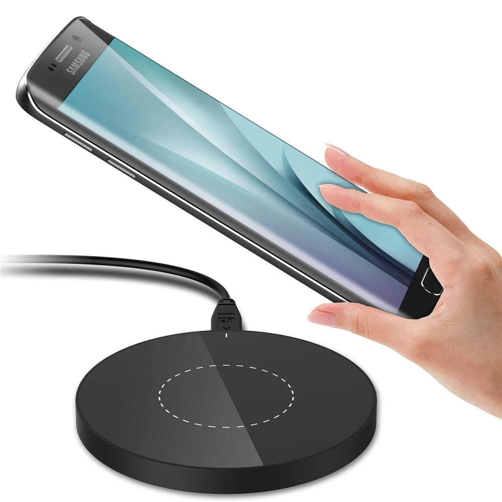 BBSW Aluminum & Acrylic 5W Qi Wireless Charger Charging Pad For iPhone X 8 SAMSUNG Galaxy Note 8 S8 Plus S7 S6 S6 Edge+ Note 5  (8)