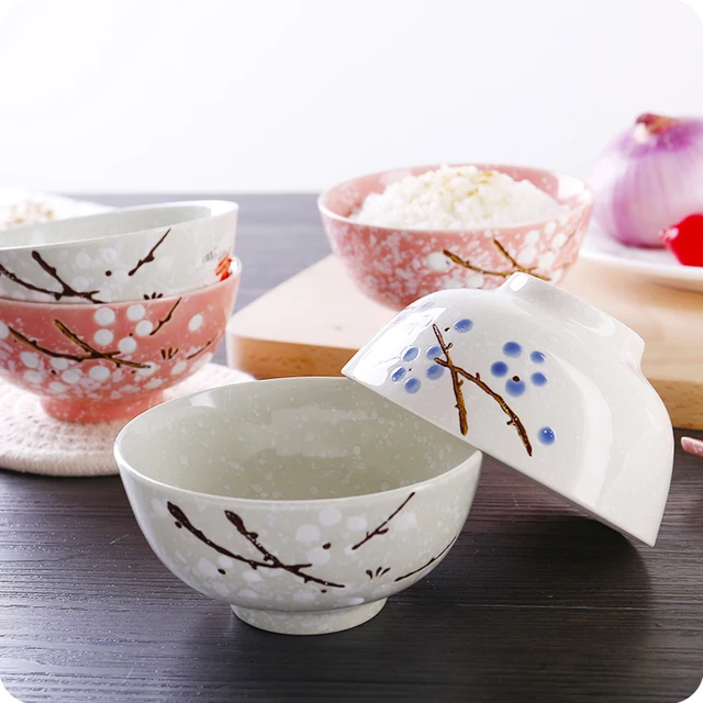 1pc Underglaze Japanese Style Ceramic Bowl Creative Home Child Rice Bowl 2