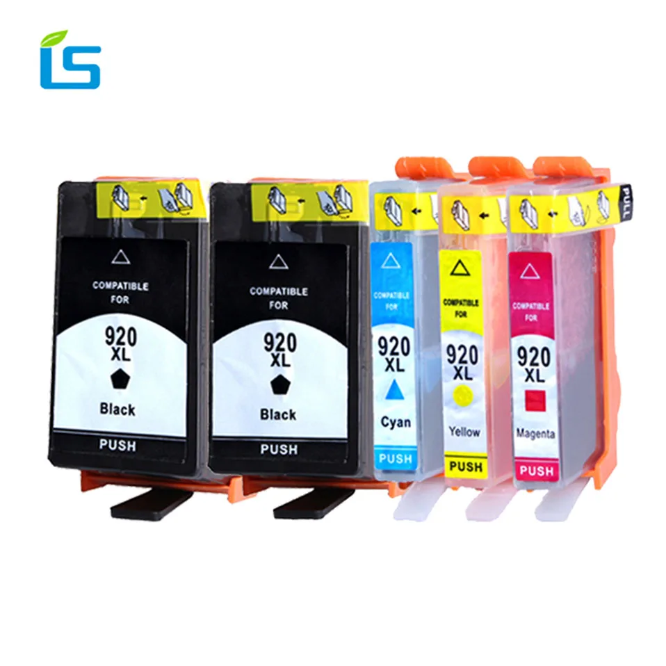 5Pcs/set 920XL Compatible Ink Cartridge Replacement for HP 920 XL ink