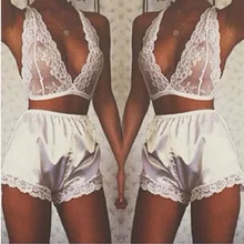 Сексуальное нижнее белье vogue Холтер Кружева женщин v глубокое нижнее белье, набор трусов