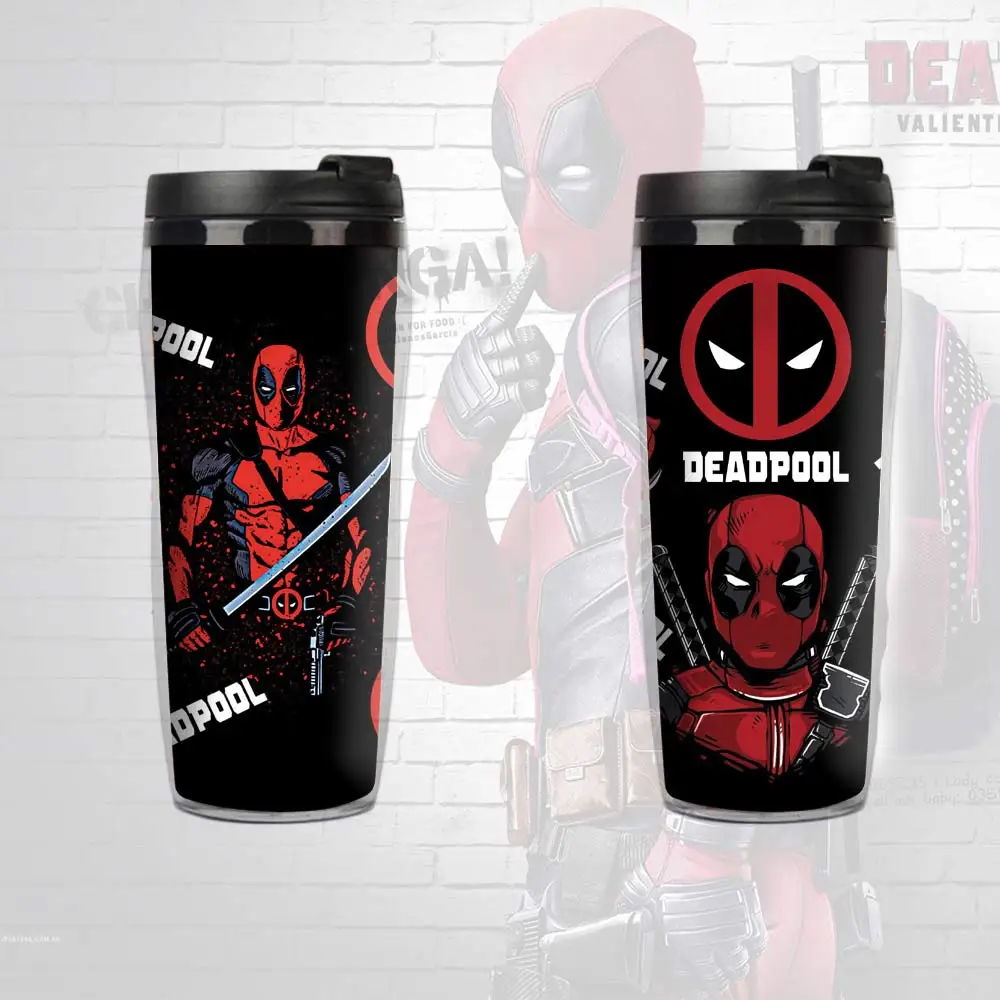 

Marvel Avenger Deadpool 400ml Double Coffee Insulated Vacuum Cup Insulation Portable For Outdoor Camping Hiking Picnic Water Mug