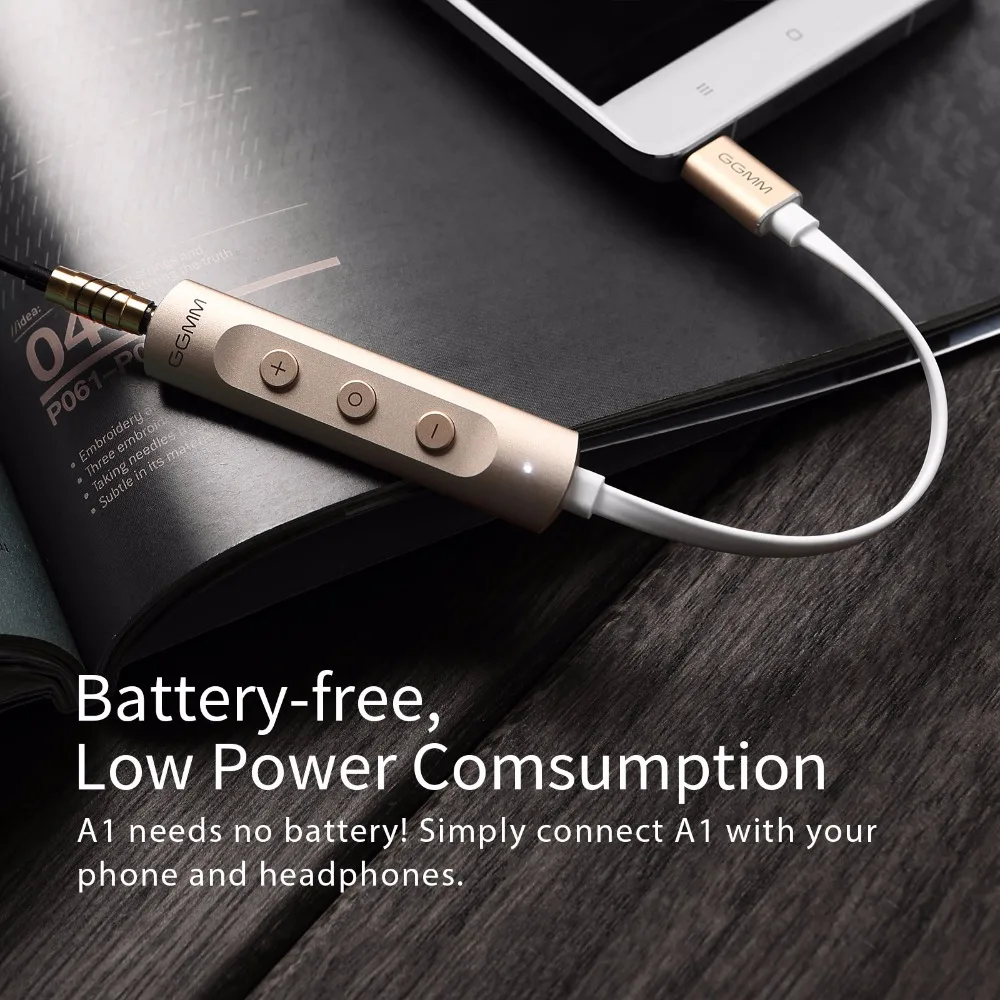 GGMM A1 Portable Headphone Amplifier HiFi Digital Stereo Audio Amp for Android Mobile Phones Mini Audio Amplifiers Music Player