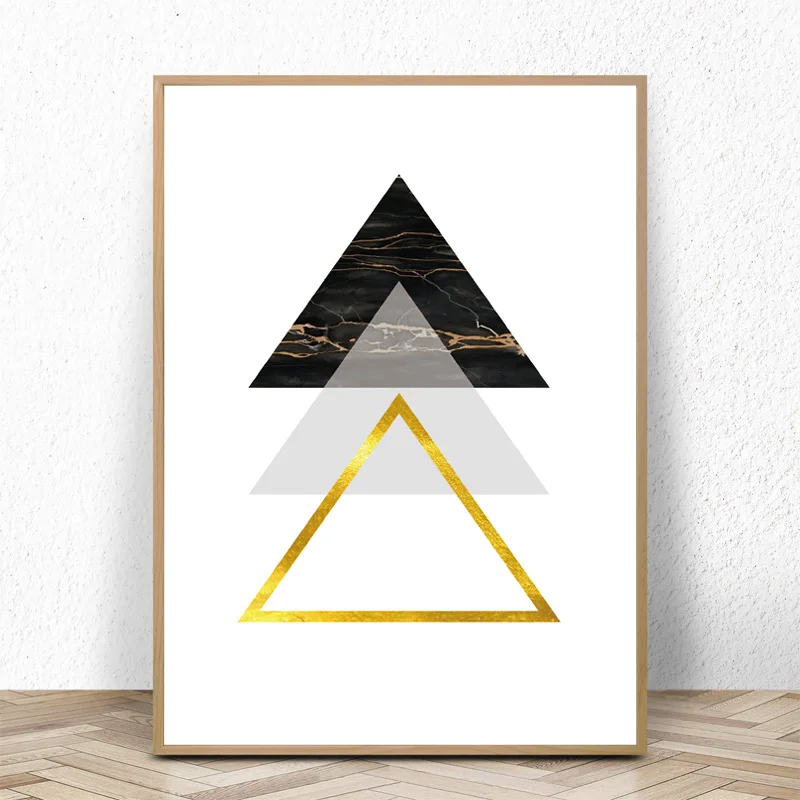Modern Wall Art Canvas Poster Prints Geometric Minimalist Painting Nordic Style Wall Picture for Living Room Home Decorative
