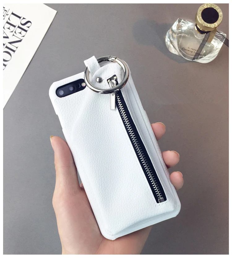iphone 8 leather case Couples Case for iPhone 12 Case Luxury PU Leather Wallet Zipper Handbag Stand Case For iPhone 11 XS 6 6S 7 8 Plus With Ring Card iphone 8 plus silicone case