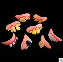 Рождественские вампиры зубные протезы зомби зубы Хэллоуин шалости Смешные (Ложные зубы) обманка трюк или лечение игрушки