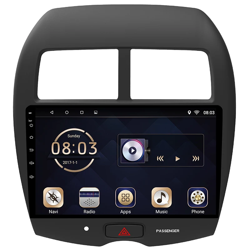 Perfect Android 7.1 1 din Car DVD Multimedia Player For Mitsubishi ASX 2013-2018 GPS Navigation System With Canbus Carplay 4