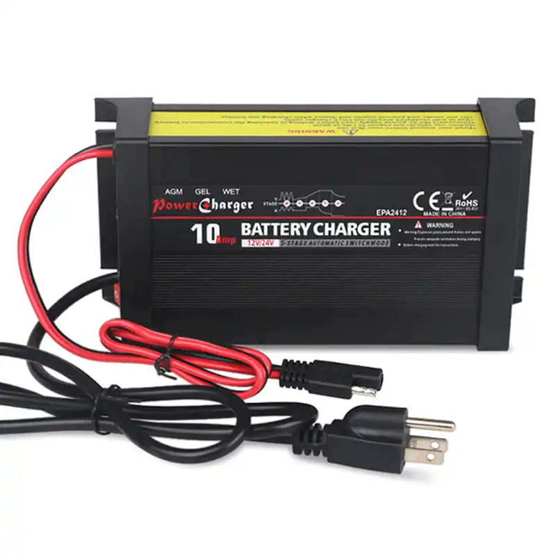 5 Stages Automatic 10A 12v 24v Battery Charger Pulse Repair Fast Smart Power Charging For VRLA SLA AGM Wet Gel Lead Acid Battery 5 Stages Automatic 10A 12v 24v Battery Charger Pulse Repair Fast Smart Power Charging For VRLA SLA AGM Wet Gel Lead Acid Battery
