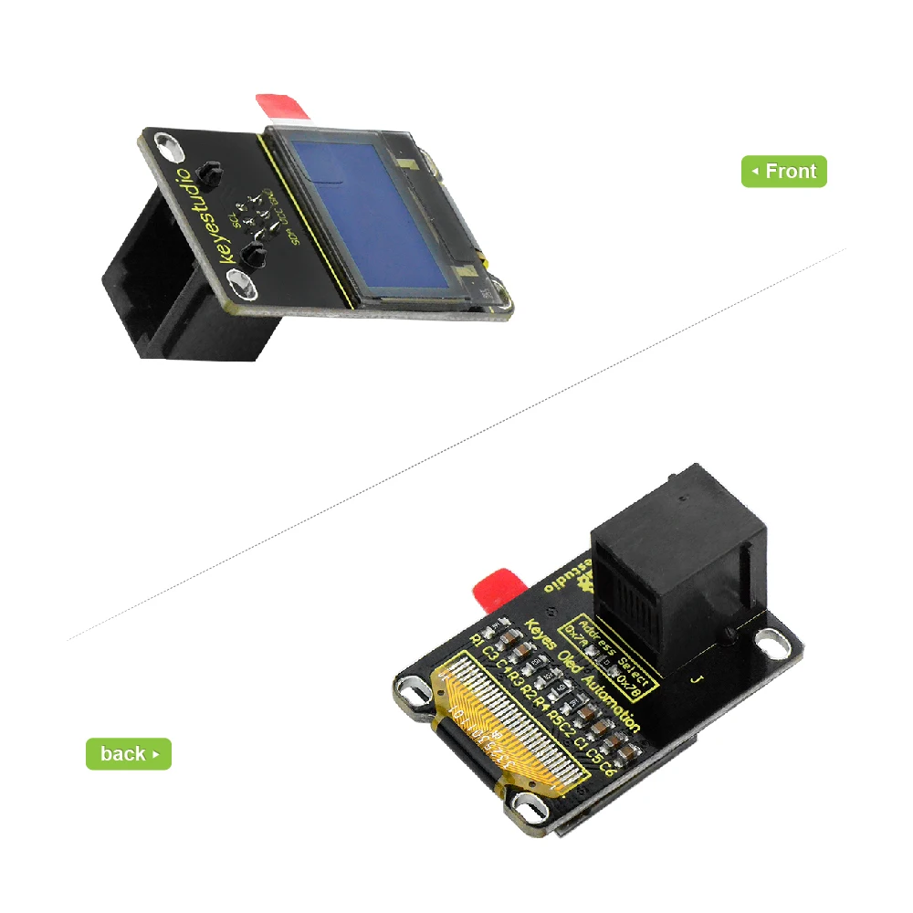 Новинка! Keyestudio EASY Plug 128x64 OLED модуль дисплея для Arduino STEAM|Аксессуары