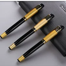 Лимит показывает средний Fountain Шариковая ручка для фонтанов роскошная черная Золотая нержавеющая(Размер: один размер, цвет: золото