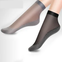 MEILEIYA/20 пар/лот, новые бархатные шелковые женские носки, хлопковые носки с мягкой нескользящей подошвой, впитывающие влагу, Нескользящие осенние носки