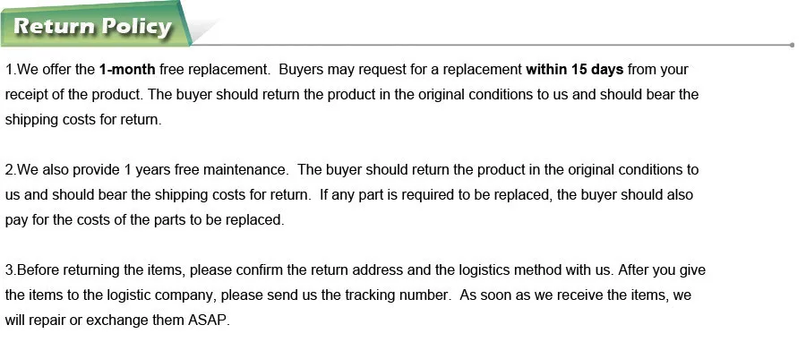 return policy
