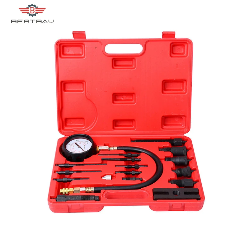 

17pc Diesel Engine Compression Cylinder Pressure Tester Gauge Kit Set