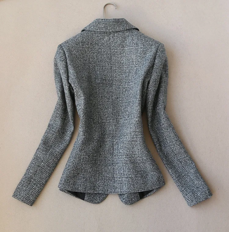 Fashion suit female early spring new professional practice British style imitation woolen suit jacket + wide leg pants two-piece Fashion suit female early spring new professional practice British style imitation woolen suit jacket + wide leg pants two-piece