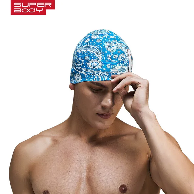 Buy Waterproof Silicone Swimming Cap Men Elastic