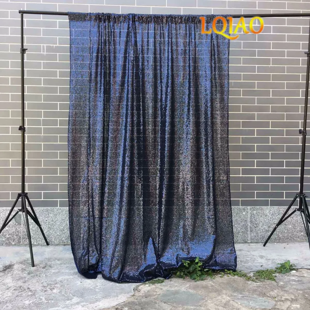 

4FTx10FT Navy Blue Sequin backdrop,Glitter Sequin Curtain,Wedding photo booth backdrop,Photography Background,Christmas Decor