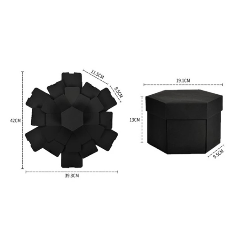 Взрывная коробка Шестигранная многослойная DIY свадебный подарок юбилей креативный скрапбук DIY Фотоальбом подарок на день рождения сюрприз