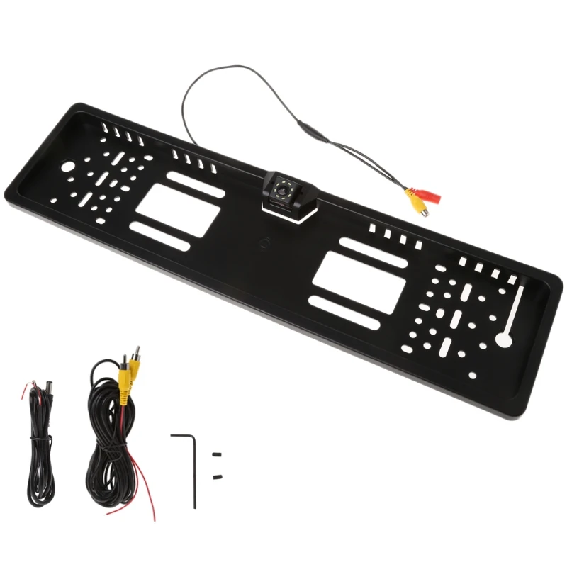 

8 LED HD 170 Degree Car Auto European Backup Licence Plate Frame Rear View Parking Reverse Camera Waterproof High Quality