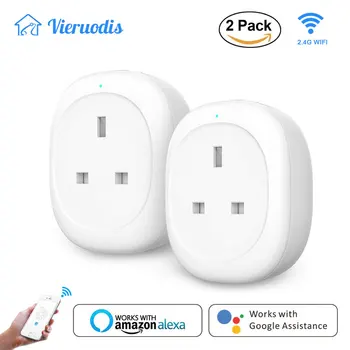 

UK WiFi Plug Smart Socket with Energy Monitoring App Remote Control&Timer Function Compatible with Alexa&Google No Hub Required