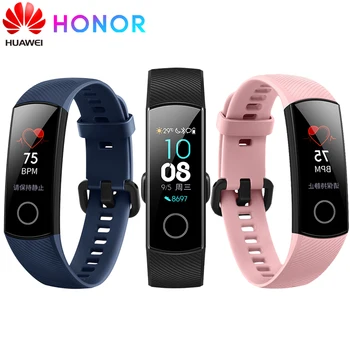 

Huawei Honor Band 4 Standard Version Smart Wristband Touch 0.95" AMOLED Color Screen Heart Rate Sleep Monitor 5ATM Waterproof