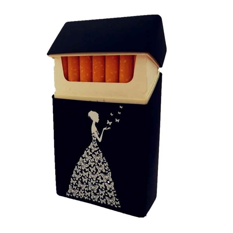 Новинка вмещает 20 сигарет, силиконовый мягкий чехол для сигарет, эластичный резиновый чехол для мужчин/женщин Rolling Stones, коробка для сигарет