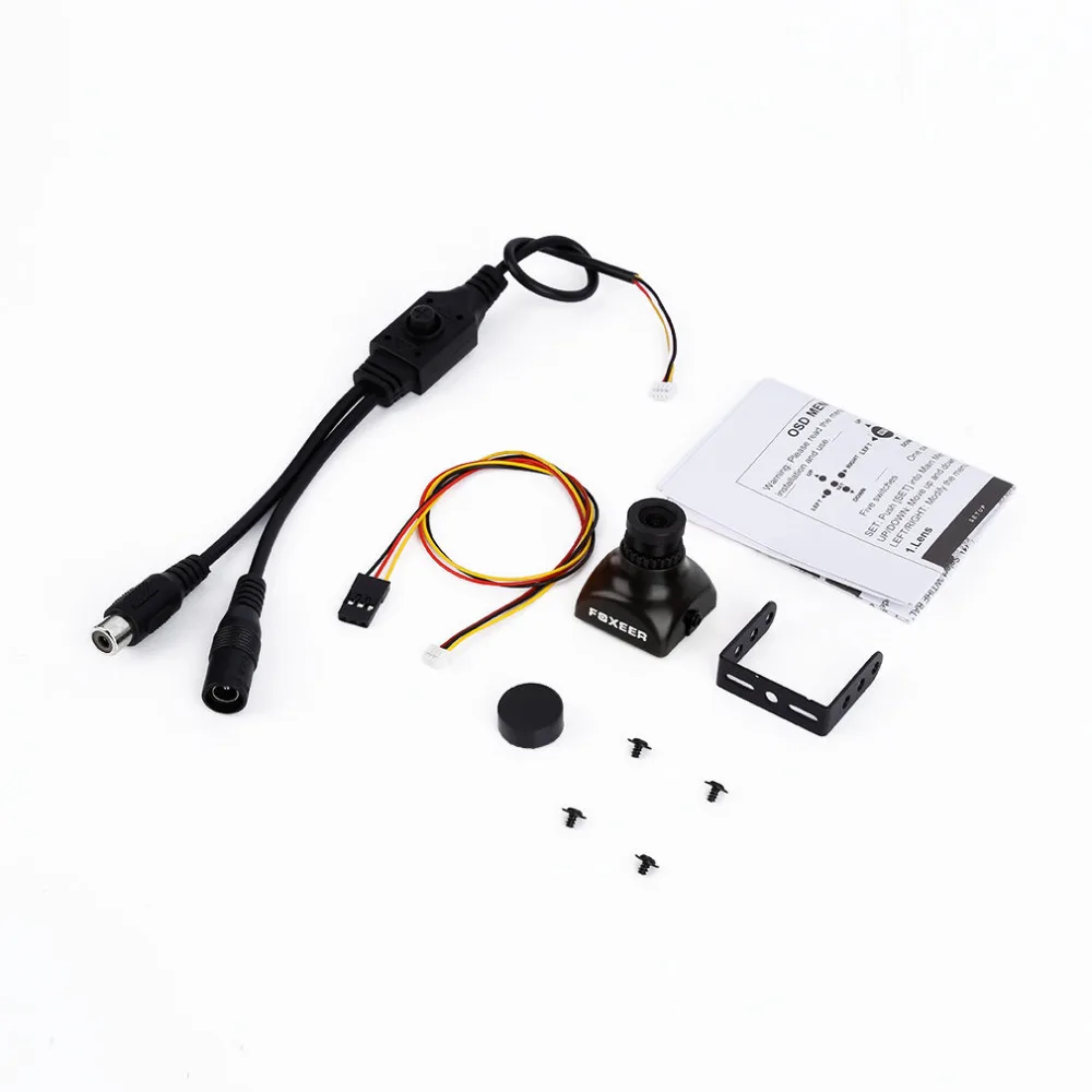 

1pcs Black/Orange Foxeer XAT600M HS1177 600TVL NTSC CCD 2.8MM IR Blocked for FPV Camera