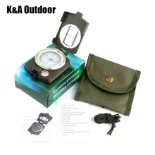 K& A портативный военный стиль компас световой точность Спорт на открытом воздухе путешествие на выживание геологический компас кемпинг