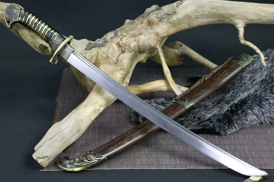 Замечательный непальский меч мачете острое дамасское стальное лезвие острое может отрезать Bamoo на открытом воздухе дадао нож деревянная оболочка