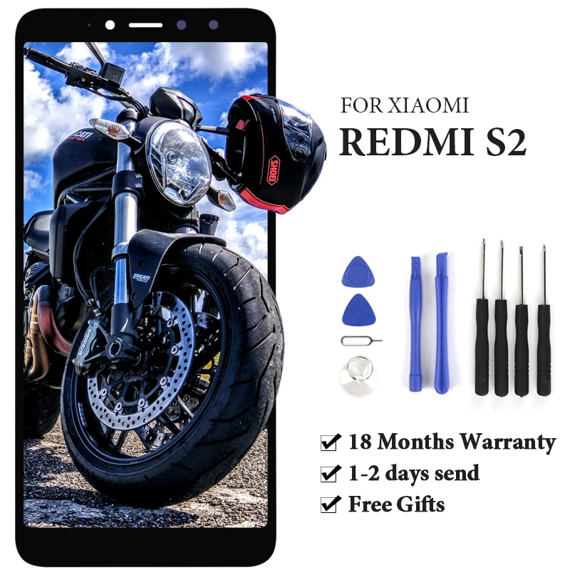 ЖК-дисплей с дигитайзером и рамкой для Xiaomi Redmi S2/ Y2 сменный ЖК-экран инструментами