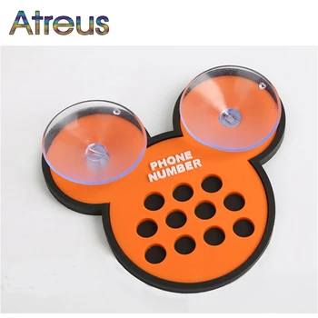 

Atreus Car-Styling Cartoon Temporary Parking Card For Suzuki Audi A4 B6 B8 VW Passat B5 B7 Skoda Octavia A7 A5 Renault Megane 2