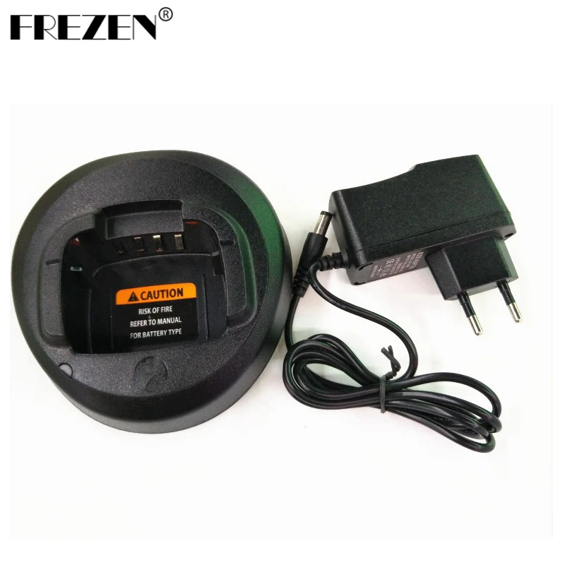 Black Ni MH Battery Charger for Motorola Walkie Talkie CP185 EP350