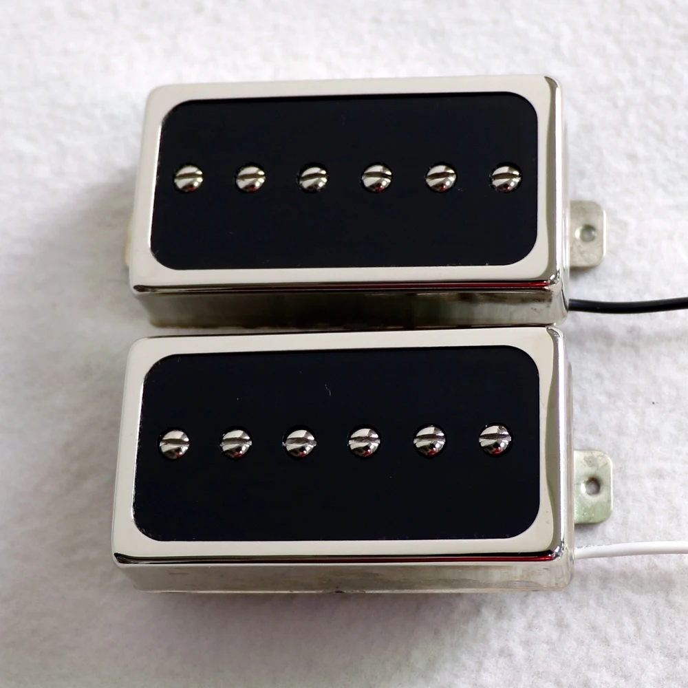 Alnico 5/2 магнит humbucker Размер P90 стиль LP пикап гитары с никелевой серебряной крышкой и