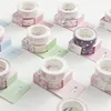 1 unidad estilo japonés romántico Washi cinta onda grúa Sakura cinta adhesiva Scrapbooking adhesivo decorativo soporte escolar ► Foto 3/5