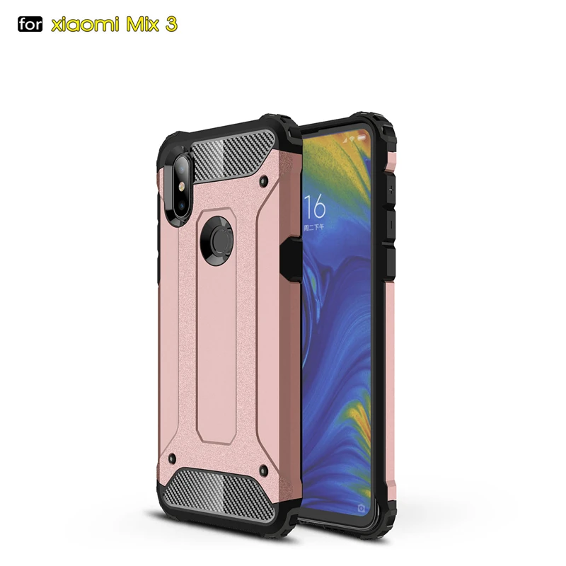 Phone Cases For Xiaomi Mi Mix 3 Case On Mi Mix 3 6.39" Full Wrapped Heavy Hybrid PC+TPU Cover For Xiaomi Mi Mix 3/Mi Mix 3 Cover