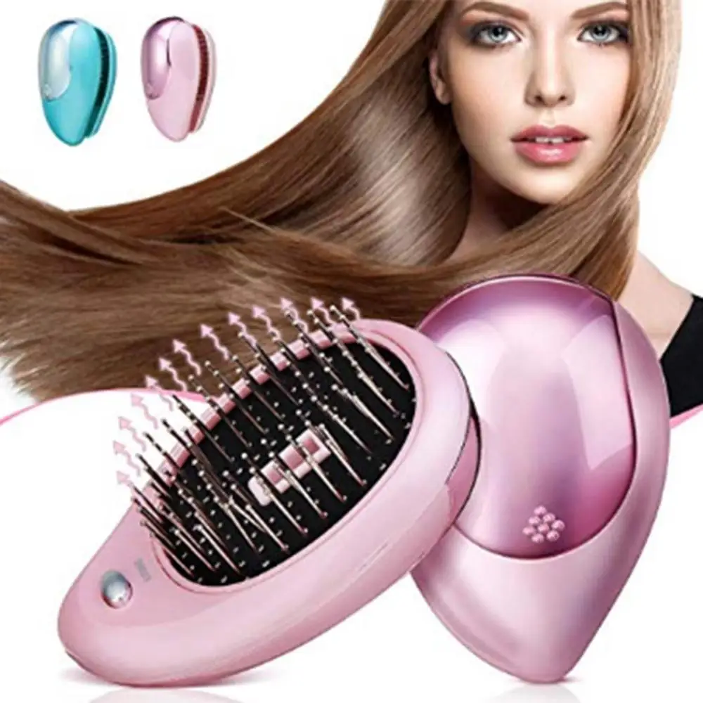 

Portable Anti-static Electric sonic Hair Comb Brush Head Massage Relax 150g Electric Ionic Hairbrush