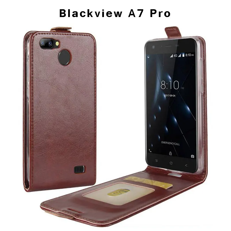 Чехол книжка для Blackview A7 Pro роскошный кожаный чехол Pro/A7 Вертикальный магнитный
